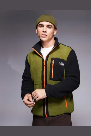 The North Face Yumiori - fleece-jakke med farveblok-design og fuld lynlås-Grøn