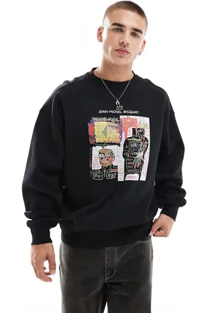 Cotton On Cotton On - sweatshirt med Basquiat-kunstprint i afslappet pasform