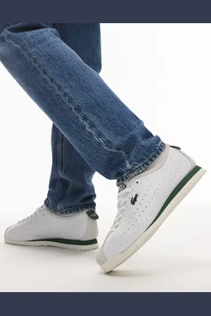 Lacoste Club Low - Hvide sneakers i læder