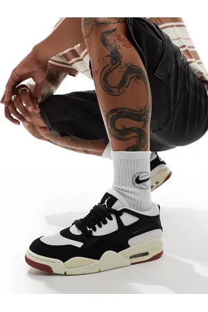 Jordan Nike Air - 4 Remastered - Sorte og hvide sneakers