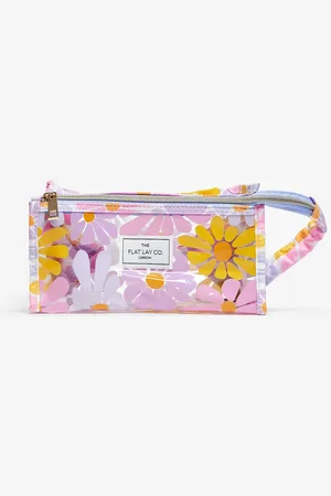 Flat Lay Company The Flat Lay Co. x ASOS - Kasseformet jelly-makeuptaske i lyst blomstermønster - Kun hos ASOS-Multifarvet