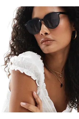 New Look Runde og preppy sorte solbriller