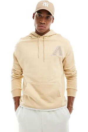 New Era Arizona Diamond Backs - Sandfarvet hættetrøje med applikationer-Neutral