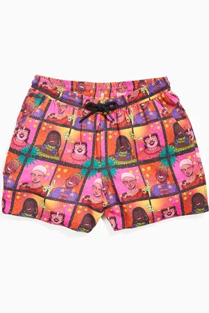 ASOS PRIDE - Kønsneutrale shorts med print i Slim Fit - Del af sæt