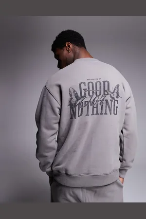 Good For Nothing Sweatshirt med print på ryggen - Del af sæt