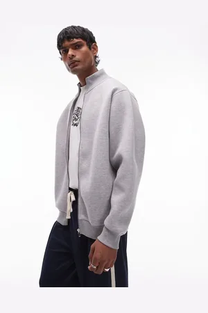 Topman Og oversized sweatshirt med lynlås i scubastof