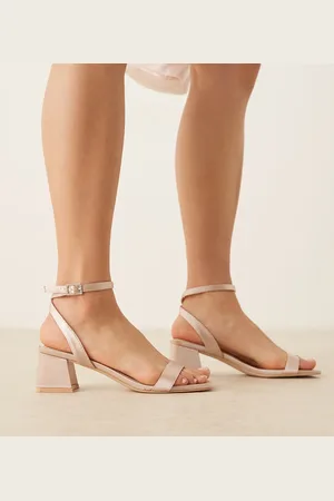 Be Mine Ruhi - Alt til bruden - Rosa sandaler med lav blokhæl-Lyserød