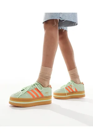 adidas Gazelle Stack - Grønne og orange sneakers
