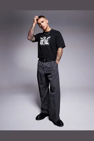 HUGO BOSS Te_Barragan - afslappet T-shirt med slange- og logoprint i røntgen-stil