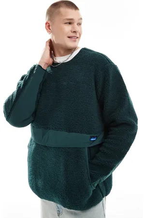 Kavu Port - pullover-sweatshirt i imiteret lammeskind