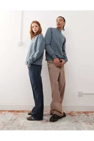 Dickies Summerdale - Mellemblå og kraftig sweatshirt med lille logo