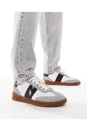 Ralph Lauren Heritage Aera - Hvide og grå sneakers med gummisål