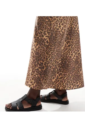 London Rebel London Rebel - Wide Fit - Hattie - Sorte sandaler med stropper