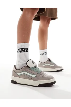 Vans Hylane - Lysegrå og multifarvede chunky sneakers i ruskind