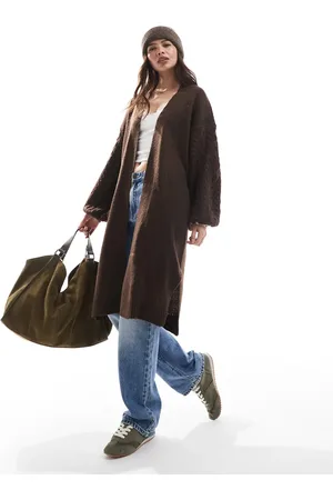 Threadbare Longline-cardigan i kabelstrik
