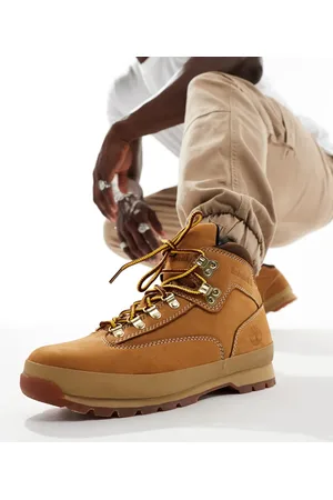 Timberland Euro - Lysebrune vandrestøvler i nubucklæder