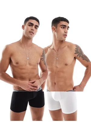 Emporio Armani Bodywear - Pakke med 2 par boksershorts med logo-taljebånd i og hvid