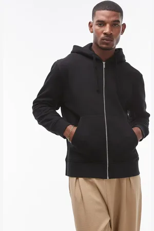 Topman Hættetrøje med gennemgående lynlås