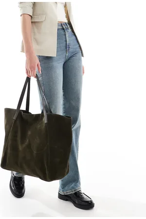 ASOS Tote-taske med skrå sider og læderstrop