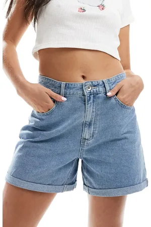 ONLY Vega - denimshorts med oprullet kant
