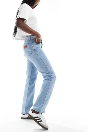Wrangler Dunset - Lyseblå jeans i mom fit