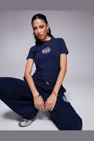 Kaiia Studio - Marineblå højhalset baby-t-shirt - Del af sæt