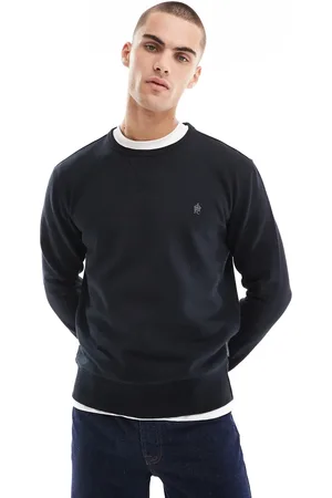 French Connection French Connection - Marineblå sweatshirt med klassisk logo