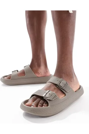 Bershka Kakigrøn sandal med dobbelte stropper