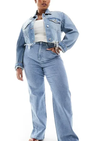 Dr Denim Dr. Denim Plus - Moxy - Jeans med lige ben i lys vask-Blå