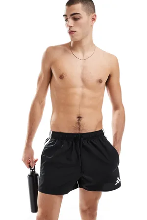 adidas Adidas Swimming - Sorte 3-tommers badeshorts med 3 striber
