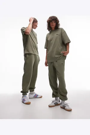 Lacoste Kakigrønne sweatpants med logo