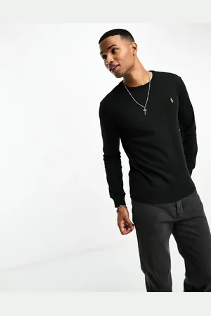 Ralph Lauren T-shirt med lange ærmer og multifarvet ikonlogo i pima-bomuld