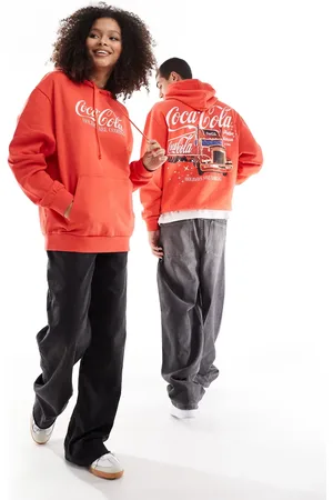 ASOS Og oversized unisex-hættetrøje med Coca Cola-julemotiv