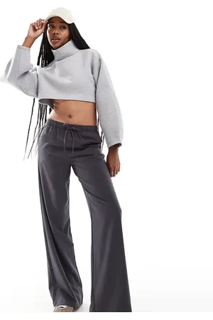 Stradivarius Tall - Grå pull-on-bukser