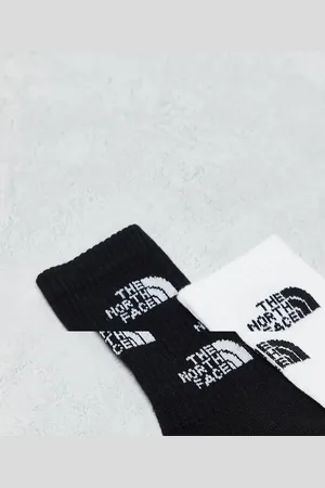 The North Face Sorte og hvide sokker med ombre-logo i pakke med 2 par