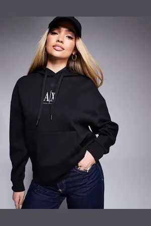 Armani Exchange Hættetrøje med centralt logo