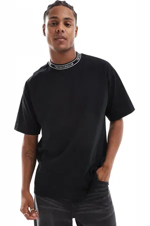 The Couture Club T-shirt med jacquard-krave