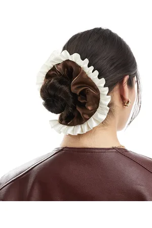 ASOS Hårelastik i satin med flæser