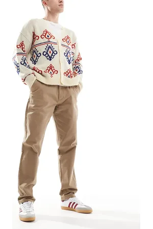 Farah Norwood - chinobukser i twill i regular fit-Neutral