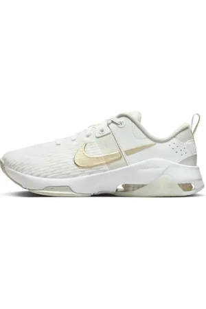 Nike Zoom Bella 6 - Hvide og guldfarvede premium-sneakers