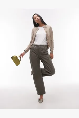 MANGO Cardigan med rund hals og knapper i uldblanding-Neutral
