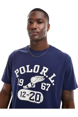 Ralph Lauren T-shirt med retro-collegelogoprint og oversized pasform