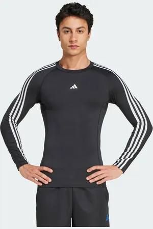 adidas Adidas Training - Techfit Compression - langærmet top med 3-stribet design