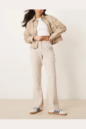 Abercrombie & Fitch Curve - Grå lavtaljede bootcut-bukser