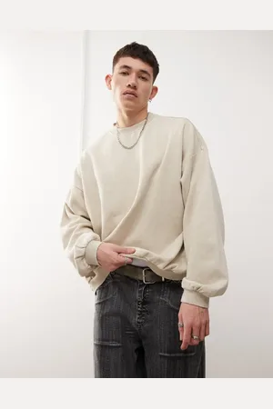 Weekday Leon - Oversized sweatshirt i syrevask-Neutral
