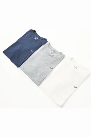 Hollister Pakke med 3 T-shirts med ikonlogo i forskellige farver