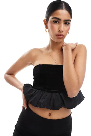 Bershka Pufball-top i velour