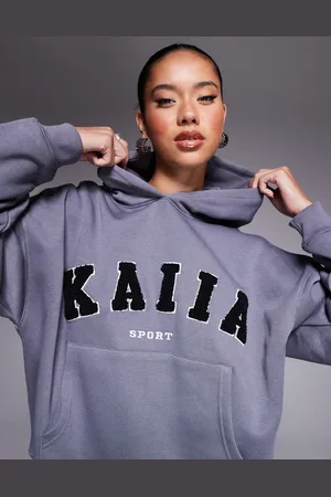 Kaiia Sport - Oversized hættetrøje med logoprint - Del af sæt