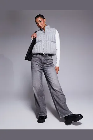 The Couture Club Gråmeleret kabelstrikket vest