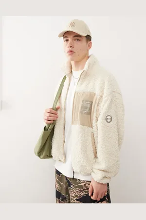 A Bathing Ape AAPE By A Bathing Ape - sweatshirt i fleece med logo-Neutral